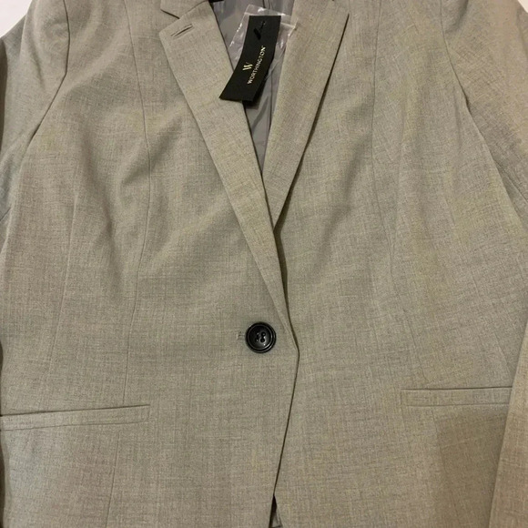 Worthington Women's Blazer Grey Heather One Button Size L NWT - Picture 6 of 10
